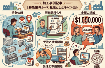 特急案件における「見積金額」の認識相違とキャンセル事例