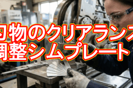 刃物の切れ味を左右する「シムプレート」の製作