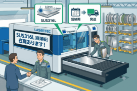 SUS316L（超薄板 0.3mm / 0.6mm）のレーザーカット