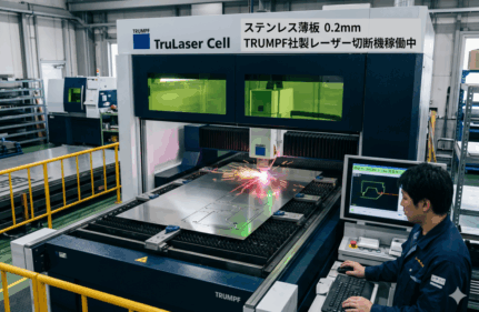 ## 【超特急】ステンレス薄板を翌日出荷。開発現場の「手待ち」による数百万の損失を阻止！